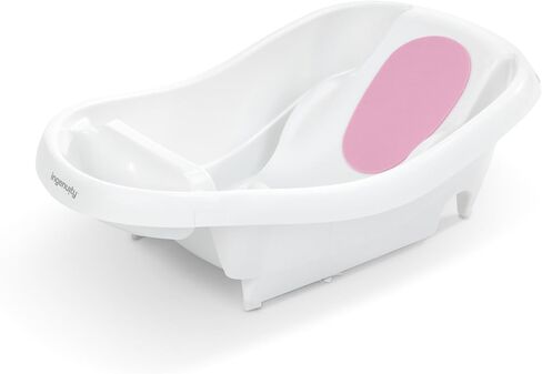حوض استحمام إنجينيويتي كومفي كلين ديلوكس لحديثي الولادة إلى الأطفال الصغار، من عمر 0 ​​إلى 24 شهرًا، وردي in Kuwait