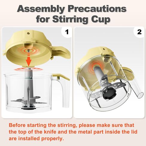 Baby Food Maker, One Button Rotate Control Baby Food Processor, Baby Puree Maker with Steaming and Grinding Functions, Baby Food Steamer and Blender, Yellow in Kuwait