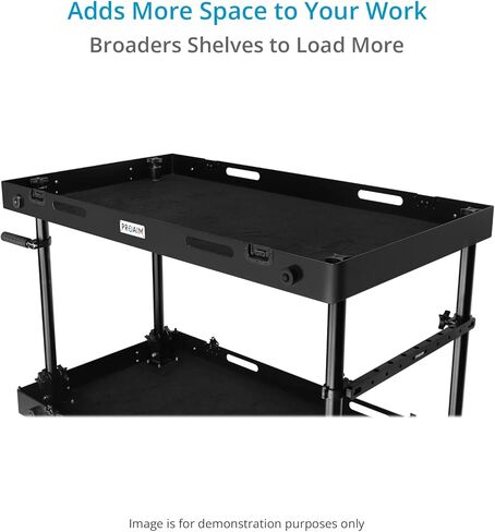 PROAIM Victor Lite 32" Camera Production Cart for Film/Studio/Stage/DIT/Sound/Lighting. Foldable, 440lb Payload. Store & Carry Your Gear Safely. Quick Setup, Smooth Mobility, Foot Brakes in Saudi Arabia