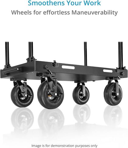 PROAIM Victor Lite 32" Camera Production Cart for Film/Studio/Stage/DIT/Sound/Lighting. Foldable, 440lb Payload. Store & Carry Your Gear Safely. Quick Setup, Smooth Mobility, Foot Brakes in Saudi Arabia