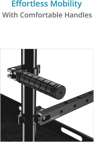 PROAIM Victor Lite 32" Camera Production Cart for Film/Studio/Stage/DIT/Sound/Lighting. Foldable, 440lb Payload. Store & Carry Your Gear Safely. Quick Setup, Smooth Mobility, Foot Brakes in Saudi Arabia