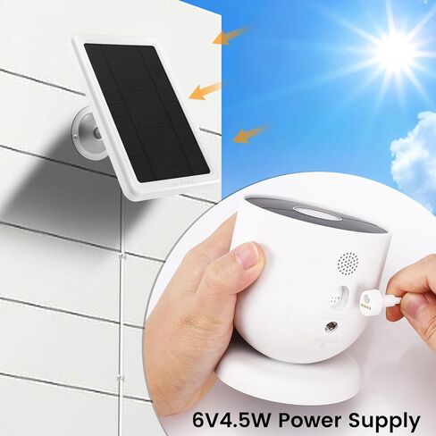 Camera Solar Panel Charger Only Compatible with Google Nest Cam Outdoor or Indoor, Battery - 2nd Generation, 6V4.5W Fast Charging, 13Ft Charging Cable in Kuwait