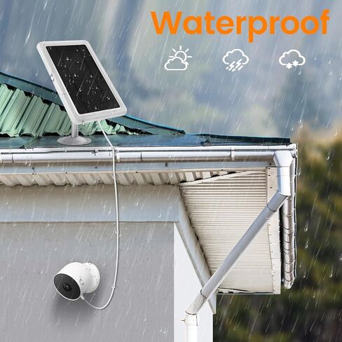 Camera Solar Panel Charger Only Compatible with Google Nest Cam Outdoor or Indoor, Battery - 2nd Generation, 6V4.5W Fast Charging, 13Ft Charging Cable in Kuwait