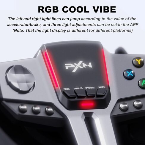 PXN Gaming Steering Wheel - V9 GEN2 Xbox Racing Wheel 270/900° Car Simulation with Pedal and Shifter, Paddle Shifters Driving Wheel for PC, PS4, Xbox One, Xbox Series X|S, Switch in Kuwait