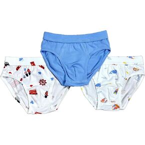 Simply Life PREMIUM COLLECTION Boys’ Underwear Breathable Bamboo Viscose/Spandex Briefs Soft and Comfy (3pc Pack)