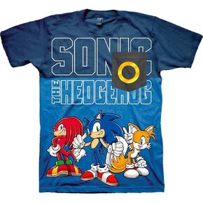 Sonic The Hedgehog Little Boys T Shirt (Navy/Royal, 5/6)