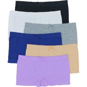 ToBeInStyle Girls’ Basic Pack of 6 Training Bras or Boyshorts Set