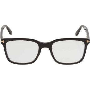 Eyeglasses Tom Ford FT 5853 -D-B Asian fit 001 Shiny Black,"t" Logo/Blue Bloc