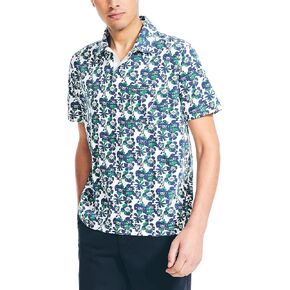 Nautica Men's Sustainably Crafted Printed Polo