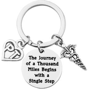 TGBJE Physical Therapy Gift A Journey of a Thousand Miles Begins with a Single Step Graduation Gift for PT Gift