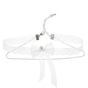 Flower Lace Choker Necklace Rose Flower Charm Lace Collar Necklace for Women Girls Wedding Costume Jewelry