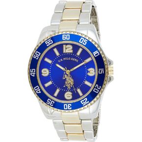 U.S. Polo Assn. Men's Two-Toned, Royal Blue Dial, Automatic Quartz Metal/Alloy Fold-Over-Clasp Watch - USC80514