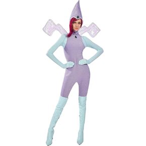 Women's Tecna Cosplay Costume Outfit Jumpsuit With Hat and a Pair of Wings