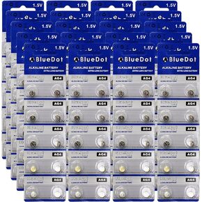 Lot of (200) Count Pieces AG4 377 LR626 SR66 Coin Button Cell Battery Suitable for Watches, Clocks, Toys, Calculators, Remote Controls and More, Bulk - Not in Retail Packaging
