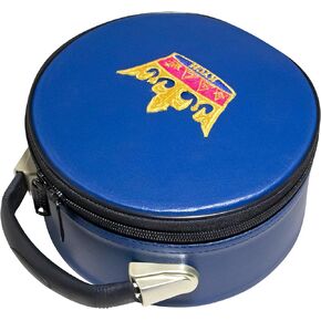 Masonic Knights Of The York Cross Of Honour Crown Cap Case Blue with KYCH Emblem | Hat Bag