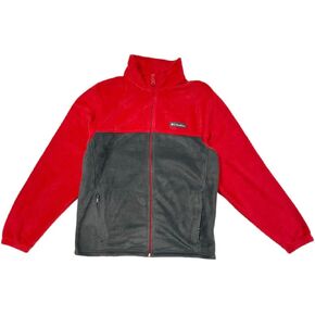 Columbia Mens Granite Mountain Full Zip Fleece Jacket (XL, Red/grey)