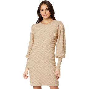Lilly Pulitzer Jacquetta Sweater Dress for Women - Cotton-Blend Fabric - Allover Textured Cable Stitch Design