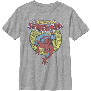 Marvel boys Marvel Universe Urban Hero Boy's Heather Crew Tee T Shirt, Athletic Heather, X-Small US