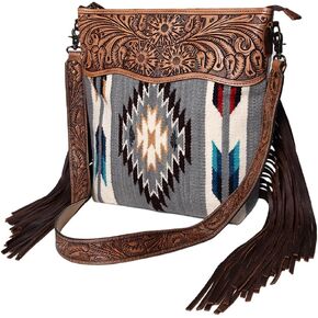 American Darling Cross Body Hand Tooled Saddle Blanket Genuine Leather Western Women Bag Handbag Purse | Crossbody Bag for Women | Cute Crossbody Bag | Crossbody Purse
