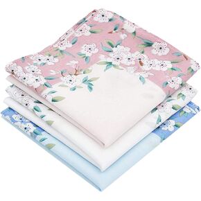 MileyMarla Women Cotton Handkerchiefs Floral Ladies Hankies Large