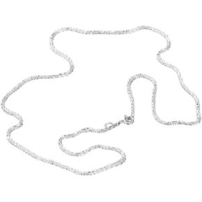 قلادة جيبسوفيلا لامعة ومسطحة لامعة بلون ذهبي وفضي للنساء in Kuwait