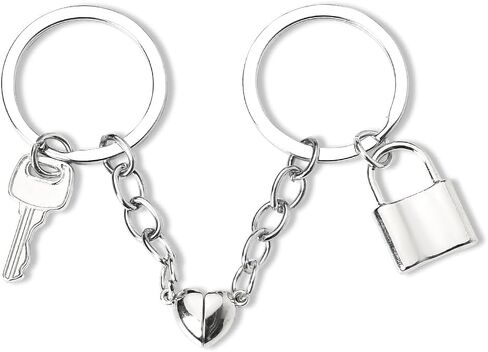 Matching Heart Keychains for Engaged Couple Gifts for Him and Her Long Distance Relationship Gifts for Boyfriend and Girlfriend Anniversary Christmas Gift for Husband and Wife Gifts Keychains Set of 2 in Saudi Arabia