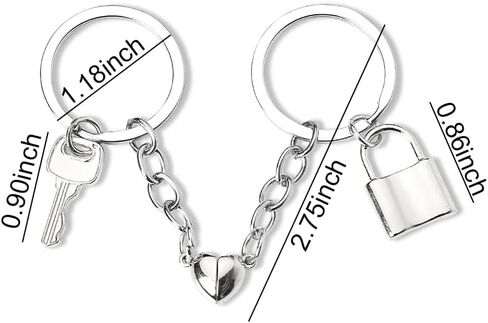 Matching Heart Keychains for Engaged Couple Gifts for Him and Her Long Distance Relationship Gifts for Boyfriend and Girlfriend Anniversary Christmas Gift for Husband and Wife Gifts Keychains Set of 2 in Saudi Arabia