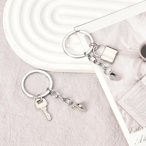 Matching Heart Keychains for Engaged Couple Gifts for Him and Her Long Distance Relationship Gifts for Boyfriend and Girlfriend Anniversary Christmas Gift for Husband and Wife Gifts Keychains Set of 2 in Saudi Arabia