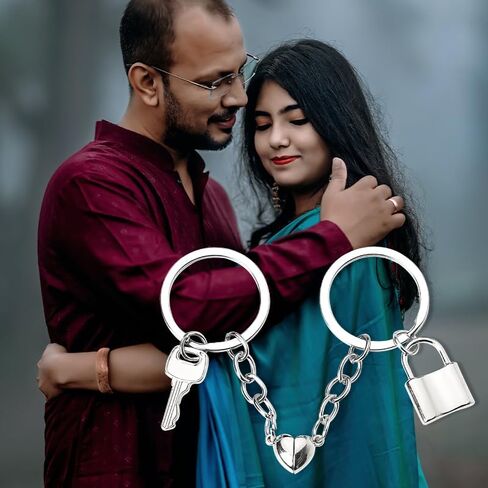Matching Heart Keychains for Engaged Couple Gifts for Him and Her Long Distance Relationship Gifts for Boyfriend and Girlfriend Anniversary Christmas Gift for Husband and Wife Gifts Keychains Set of 2 in Saudi Arabia
