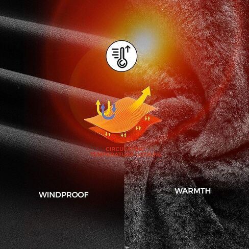 سترة LAIWANG للرجال مقاومة للماء للتزلج على الجليد ومقاومة للرياح ومعطف شتوي دافئ بغطاء للرأس in Kuwait