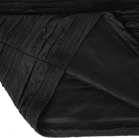 DJT Women's Strapless Crop Tops Textured Pleated Sleeveless Tanks Summer Sexy Tube Top in Kuwait