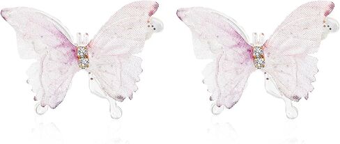 Butterfly Earrings Spring Sparkly Butterfly Stud Earrings for Women Girls Hypoallergenic Lightweight Bling Plastic Butterfly Studs Earrings for Women Party Gifts Jewelry in Saudi Arabia
