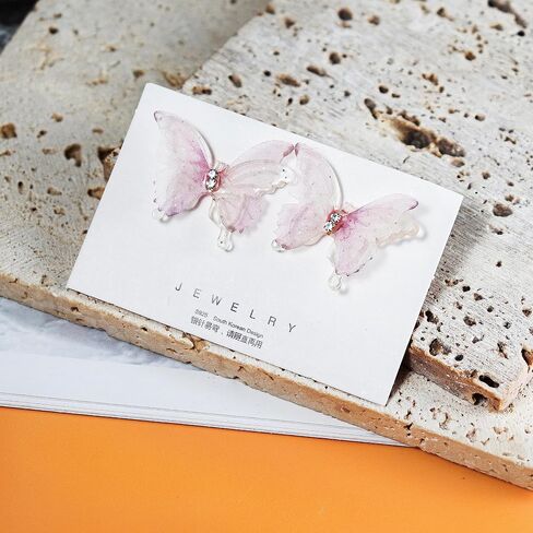 Butterfly Earrings Spring Sparkly Butterfly Stud Earrings for Women Girls Hypoallergenic Lightweight Bling Plastic Butterfly Studs Earrings for Women Party Gifts Jewelry in Saudi Arabia