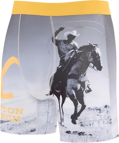 COCO BRANDS Yellowstone Men's Boxer Briefs - No Fly, Anti-Chafing Stitching, Comfort Shaped/Cotton Lined Crotch in Saudi Arabia