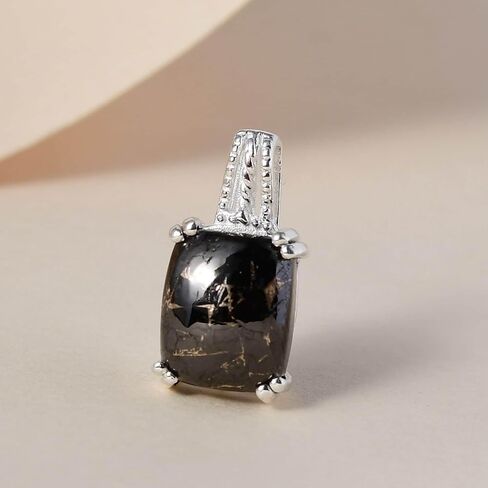 قلادة من الفضة الاسترلينية عيار 925 لعلاج الام التامل والتامل والقلق من شوب ال سي، مجوهرات للنساء, معدن, شونجيت in Kuwait