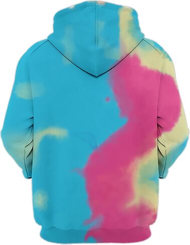 سويت شيرت بقلنسوة I am Kenough من DABAUR للجنسين، بلوفر بقلنسوة I am Kenough Tie Dye in Kuwait