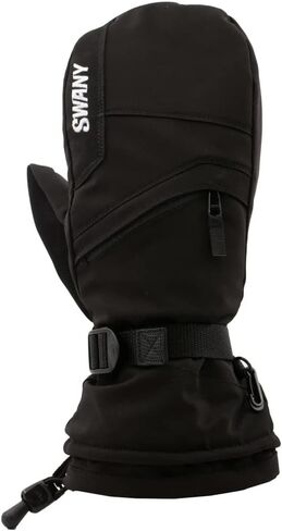 SWANY Men's X-Over Sports Insulated Adjustable Quick-Drying Warm Durable Flexible Leather Winter Mittens in Saudi Arabia