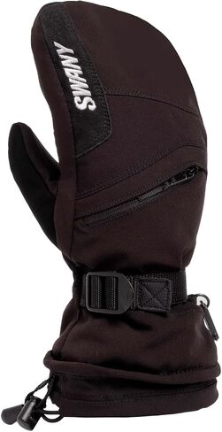SWANY Men's X-Over Sports Insulated Adjustable Quick-Drying Warm Durable Flexible Leather Winter Mittens in Saudi Arabia