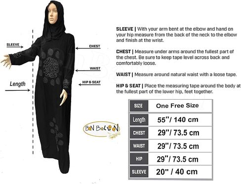 Women's One Piece Isdal Izdal Muslim Islamic Islami Islam Prayer Overhead Dress Modest Outfit Clothing Hijab Scarf Abaya Galabeya Gilbab Kaftan Robe Attire ( Black ) X-Large in Saudi Arabia