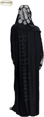 Women's One Piece Isdal Izdal Muslim Islamic Islami Islam Prayer Overhead Dress Modest Outfit Clothing Hijab Scarf Abaya Galabeya Gilbab Kaftan Robe Attire ( Black ) X-Large in Saudi Arabia