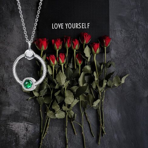 QeenseKc Green Dazzling Crystal and Cubic Zirconia Charm Openwork Bead Mothers Day Gift fit Pandora Bracelet in Saudi Arabia