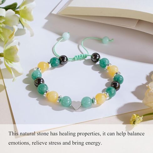 To My Granddaughter Niece Adjustable Natural Stone Bracelet, Birthday Graduation Christmas Gifts for Girls in Kuwait
