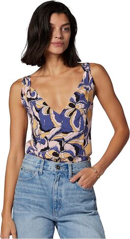EQUIPMENT Women's Hadley Tank Top in Skipper Blue Multi, X-Small in Saudi Arabia