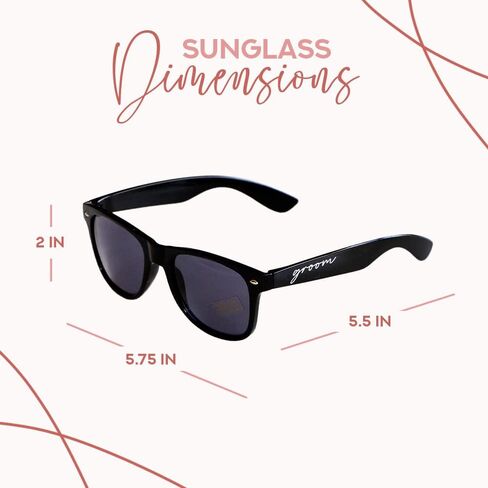 Bride and Groom Sunglasses for Bachelorette Party, Wedding Accessories for Brides, Beach Wedding Sunglasses in Kuwait