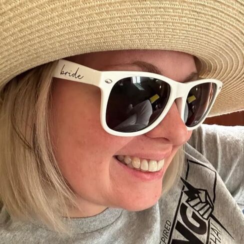 Bride and Groom Sunglasses for Bachelorette Party, Wedding Accessories for Brides, Beach Wedding Sunglasses in Kuwait