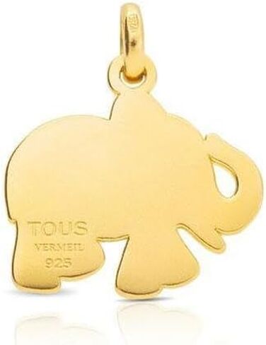 TOUS Yellow Gold Plated Elephant Idol Pendant in Kuwait