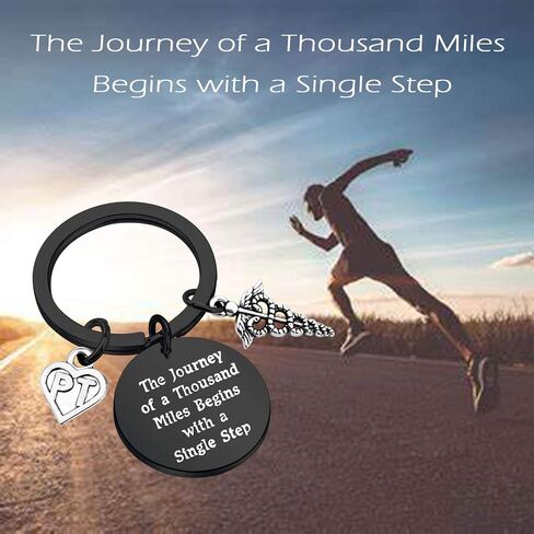 TGBJE Physical Therapy Gift A Journey of a Thousand Miles Begins with a Single Step Graduation Gift for PT Gift in Saudi Arabia