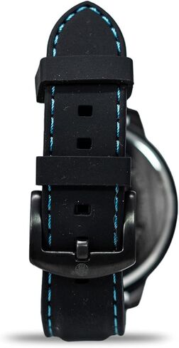 Smith & Wesson Men's Calibrator Watch, 5 ATM, Stainless Steel Caseback, Black Rubber Strap, Blue Numbers, Tactical Watch, Precision Quart, Scratch Resistant, Father's Day Gift, 51mm in Kuwait