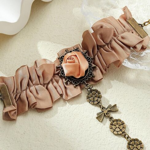 Zaycca Golden Lace Ring Bracelet Hand Chain Punk Goth Wedding Party Bracelets in Kuwait