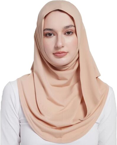 Modest Beauty One Piece Muslim Hijabs for Women Girls Hijab Scarves Soft Solid Color in Saudi Arabia